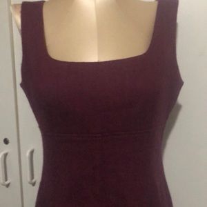 Ann Taylor 6, Burgundy wool dress